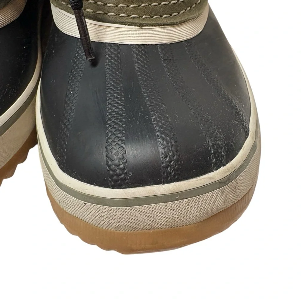 Sorel‎ Joan of Artic Tall Snow Boot Nori Olive Green Winter Waterproof Fur Suede